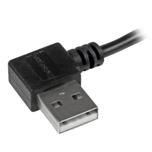 boutique en ligne Coupon ⌛ StarTech.com Câble USB A Vers Micro B De 2 M Avec Connecteurs Coudés à Angle Droit – M/M – Noir 🌟 10